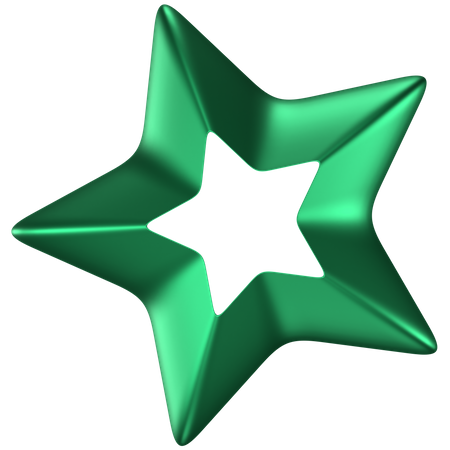 Forma abstrata de estrela  3D Icon