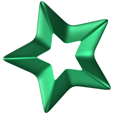 Forma abstrata de estrela  3D Icon