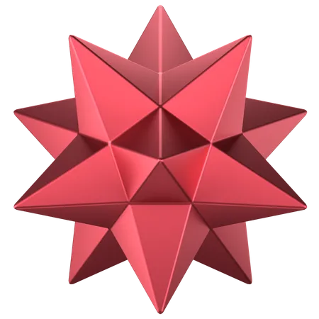 Forma abstrata de estrela  3D Icon