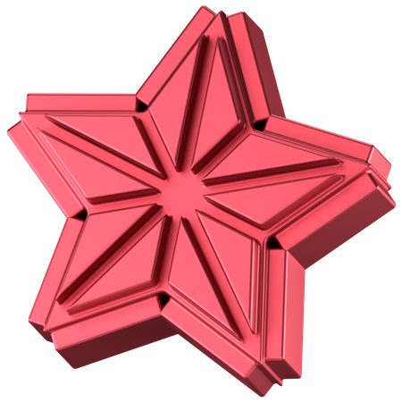 Forma abstrata de estrela  3D Icon