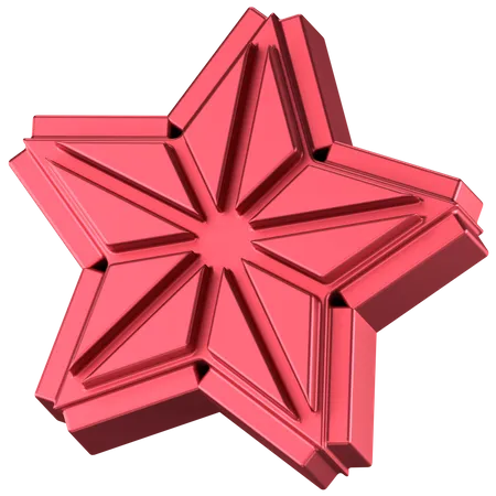 Forma abstrata de estrela  3D Icon