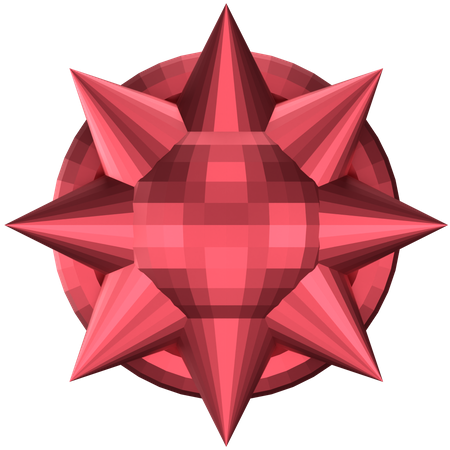 Forma abstrata de estrela  3D Icon