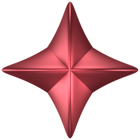 Forma abstrata de estrela  3D Icon