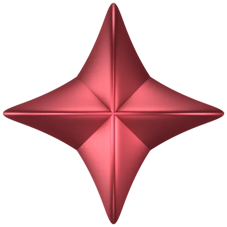 Forma abstrata de estrela  3D Icon