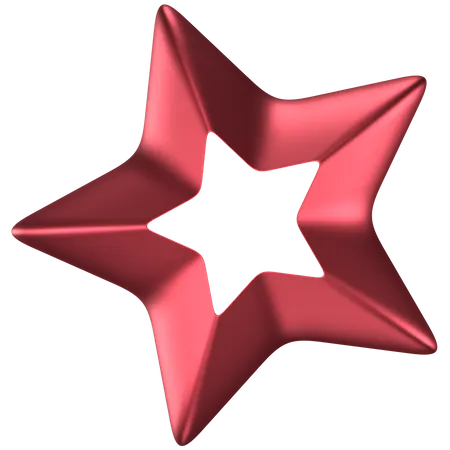 Forma abstrata de estrela  3D Icon