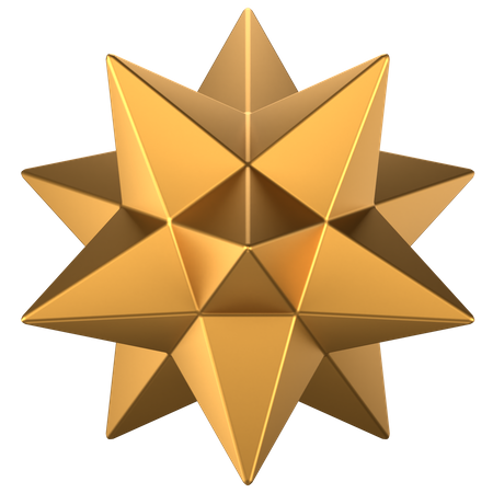 Forma abstrata de estrela  3D Icon