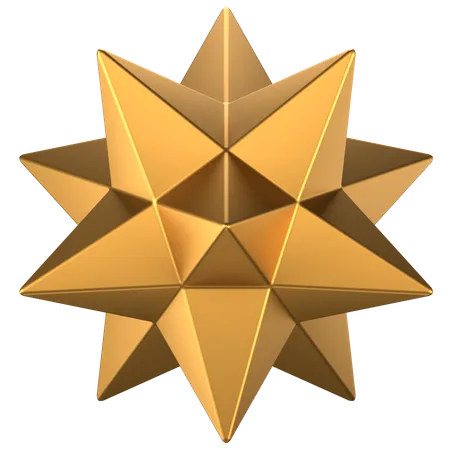 Forma abstrata de estrela  3D Icon