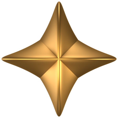 Forma abstrata de estrela  3D Icon