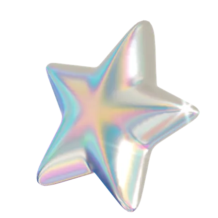 Estrela holográfica  3D Icon