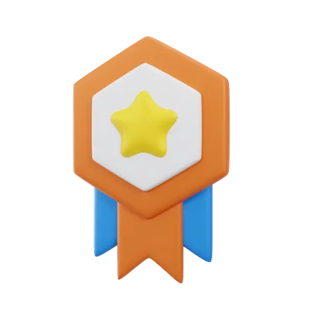 Estrela da medalha  3D Icon