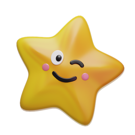 Estrela piscando  3D Icon