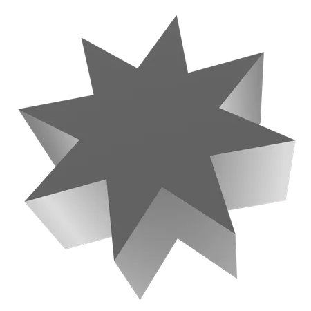 Estrela abstrata  3D Icon