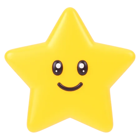 Sorriso de estrela  3D Icon