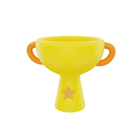 Troféu estrela  3D Icon