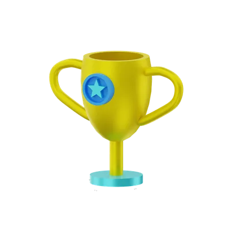 Troféu estrela  3D Icon