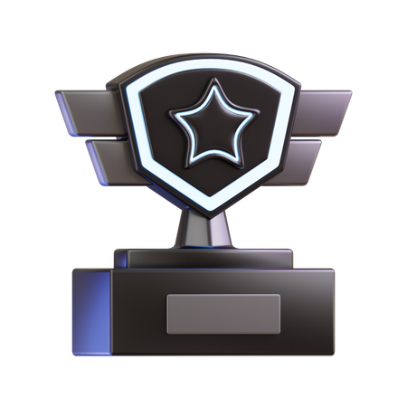 Troféu estrela  3D Icon