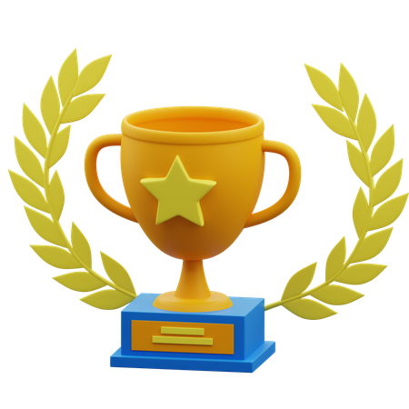 Troféu estrela  3D Icon