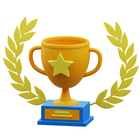 Troféu estrela  3D Icon