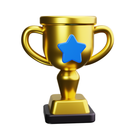 Troféu estrela  3D Icon