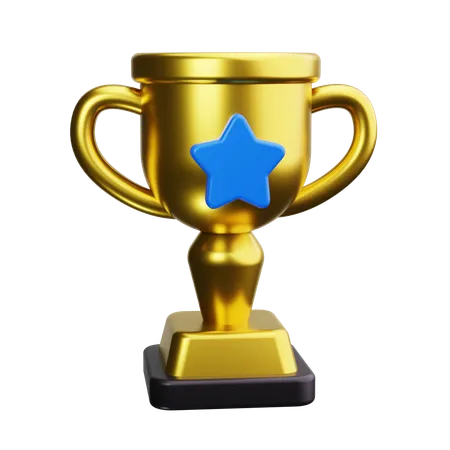 Troféu estrela  3D Icon