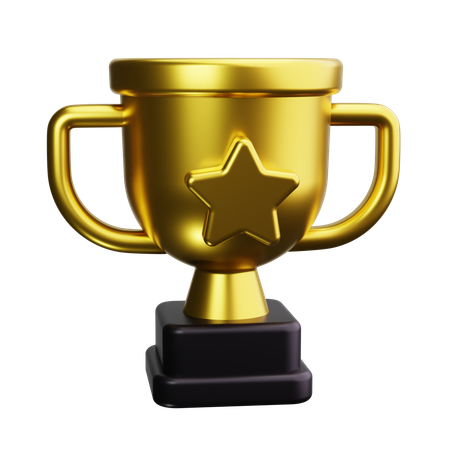 Troféu estrela  3D Icon