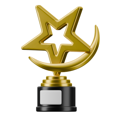 Troféu estrela  3D Icon