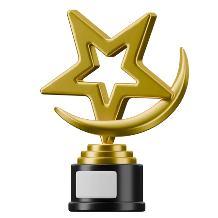 Troféu estrela  3D Icon