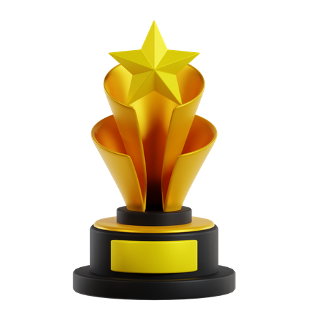 Troféu Estrela 2  3D Icon