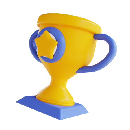 Troféu estrela  3D Icon