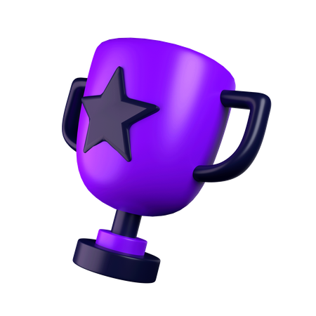 Troféu estrela  3D Icon