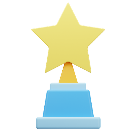 Estrela troféu  3D Icon
