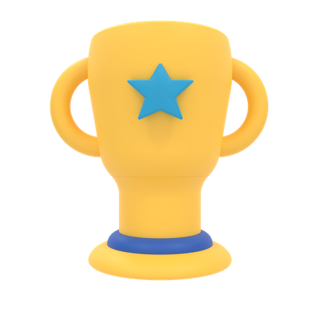 Troféu estrela  3D Icon