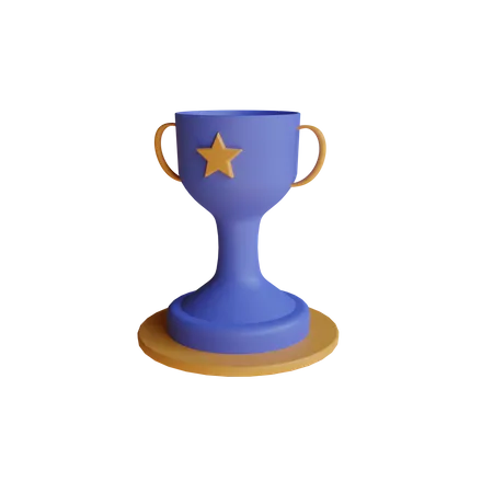 Icone 3 D Do Vencedor Da Copa 3D Icon