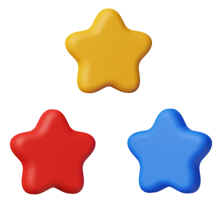 Estrelas  3D Icon