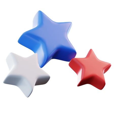 Estrelas americanas  3D Icon