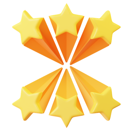 Estrelas brilhantes  3D Icon