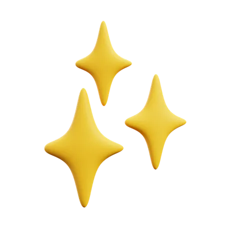 Brilhar estrelas  3D Icon