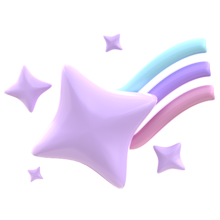 Estrelas cadentes  3D Icon