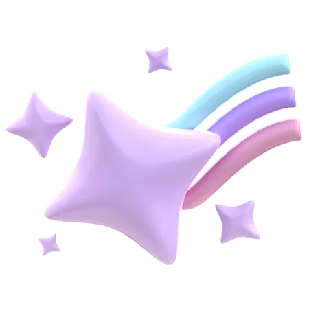 Estrelas cadentes  3D Icon