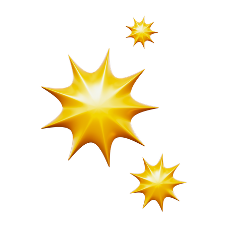 Estrelas cintilantes  3D Icon