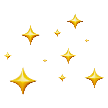 Estrelas cintilantes  3D Icon