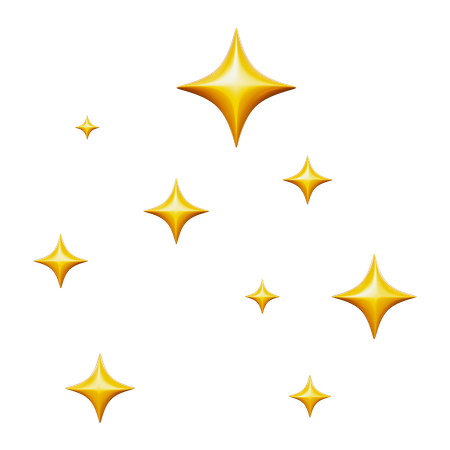 Estrelas cintilantes  3D Icon