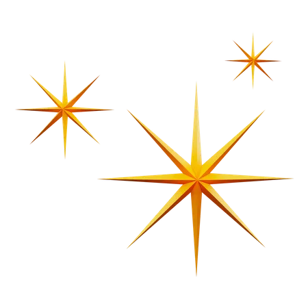 Estrelas cintilantes  3D Icon