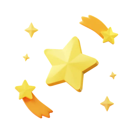 Estrelas giratórias  3D Icon