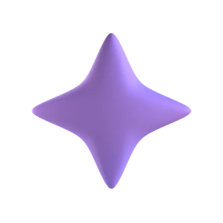 Pequena estrela  3D Icon