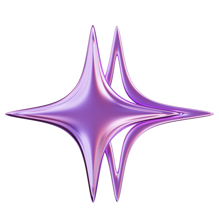 Estrella abstracta  3D Icon