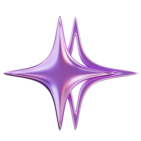 Estrella abstracta  3D Icon