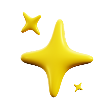 Estrella brillante  3D Icon