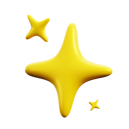 Estrella brillante  3D Icon