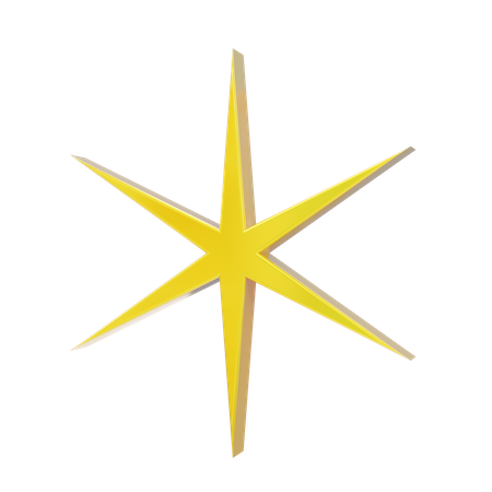 Estrella chispeante  3D Icon